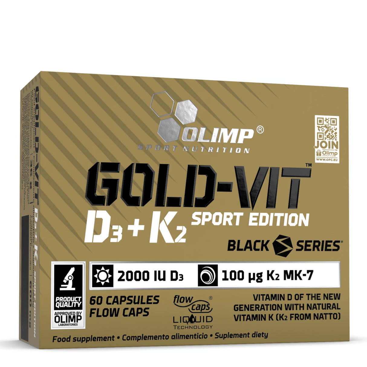 GOLD VIT D3+K2 SPORT EDITION - 60 CAPSULE