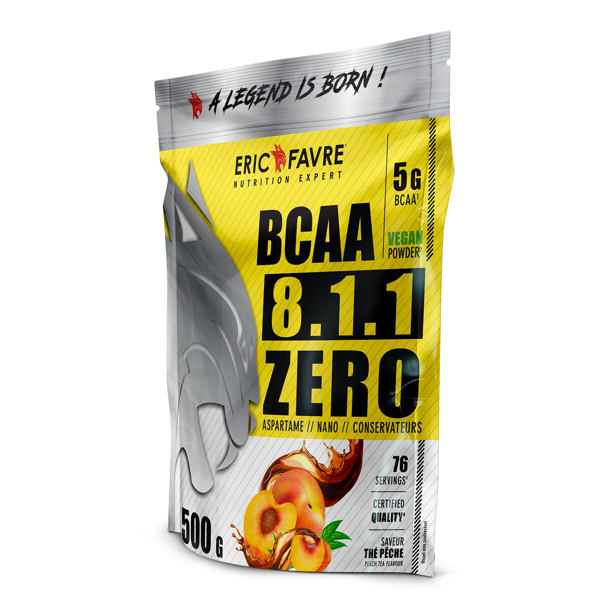 BCAA 8.1.1 ZERO VEGAN - 500G Eric Favre