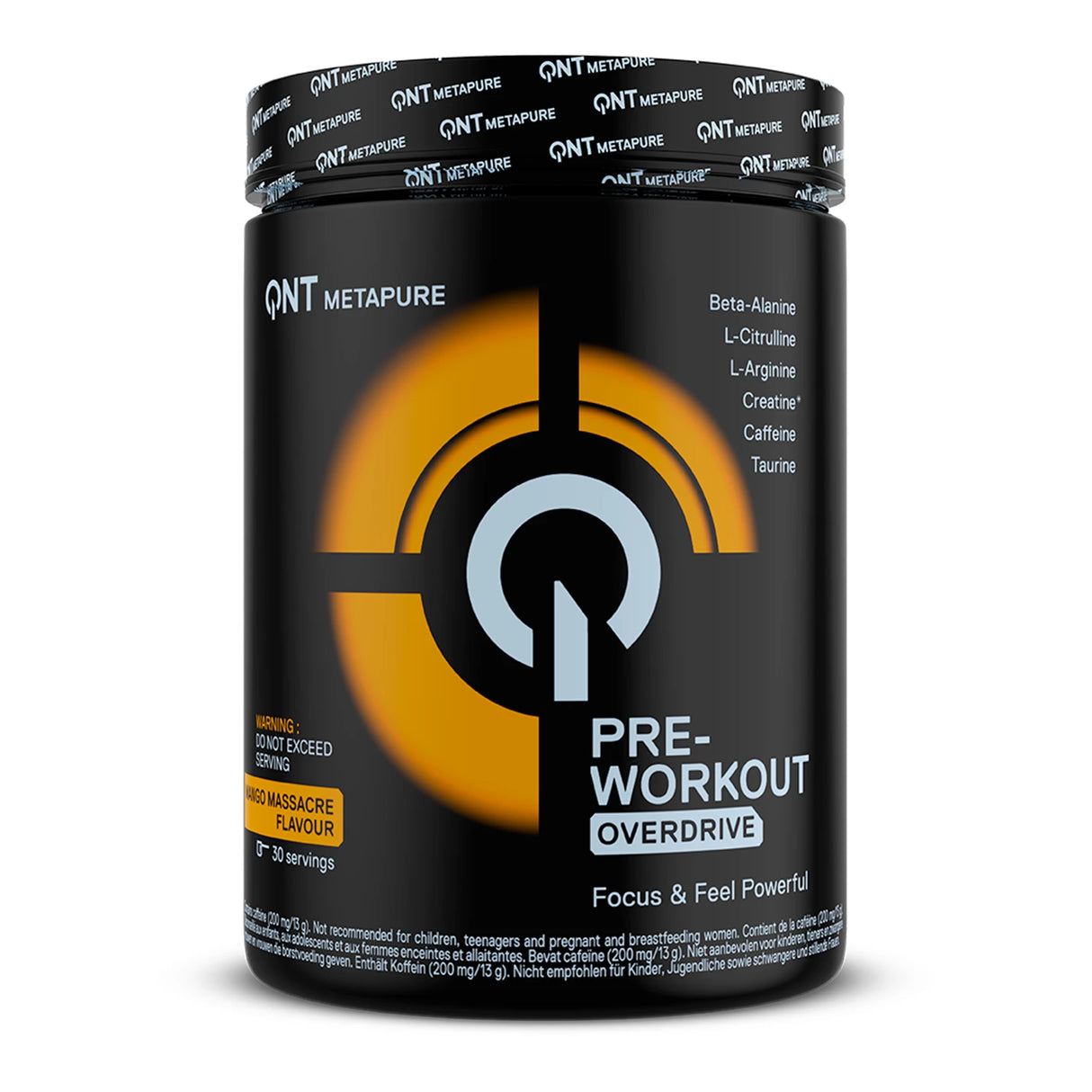 PRE-WORKOUT OVERDRIVE - 390G QNT